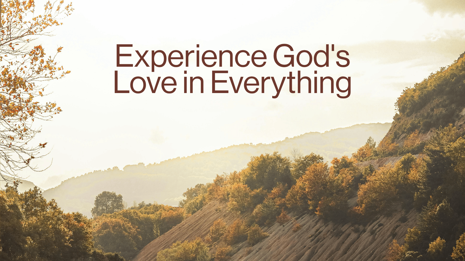 Experience God's Love in Everything Image