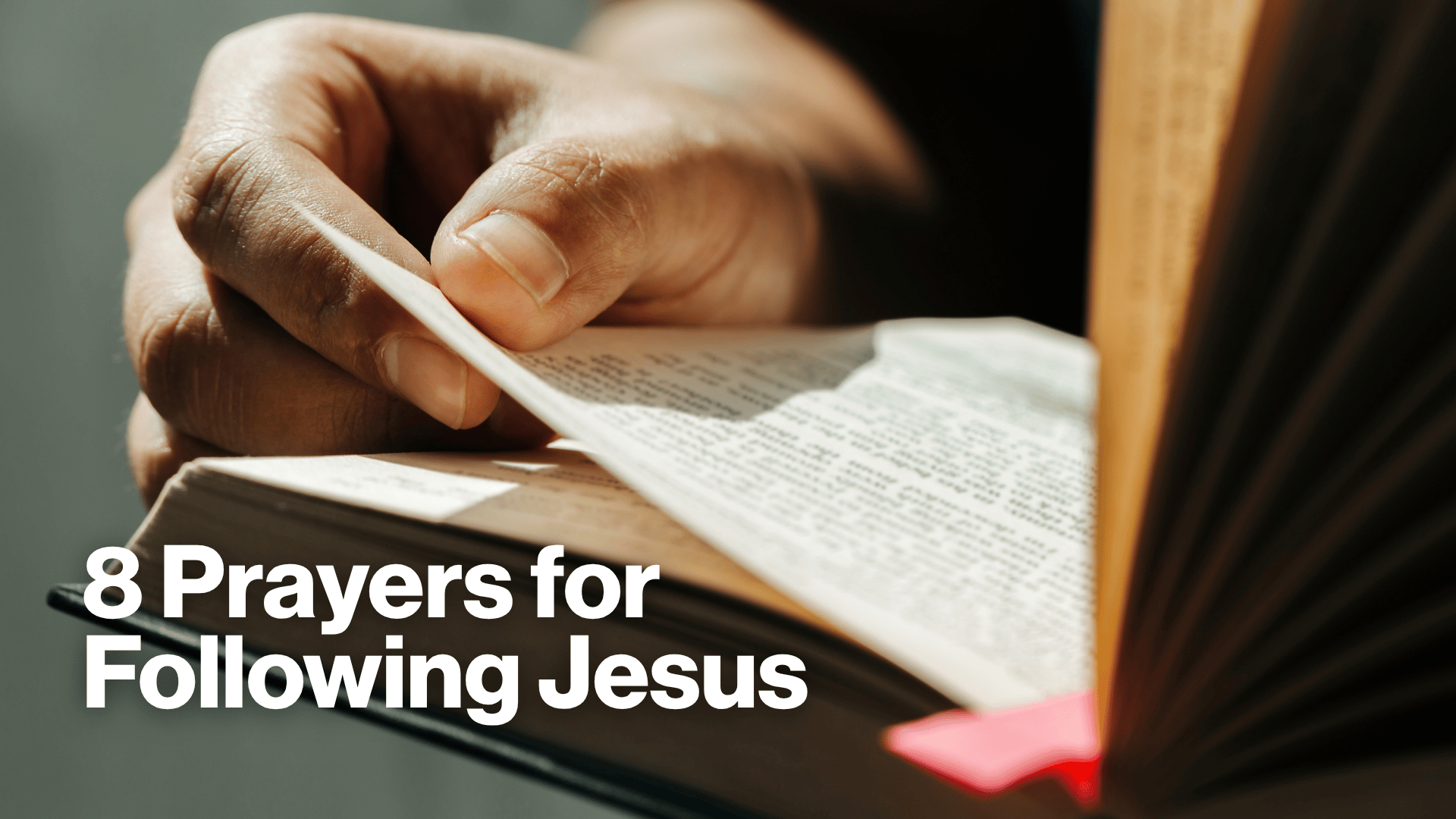 8 Prayers for Following Jesus Image