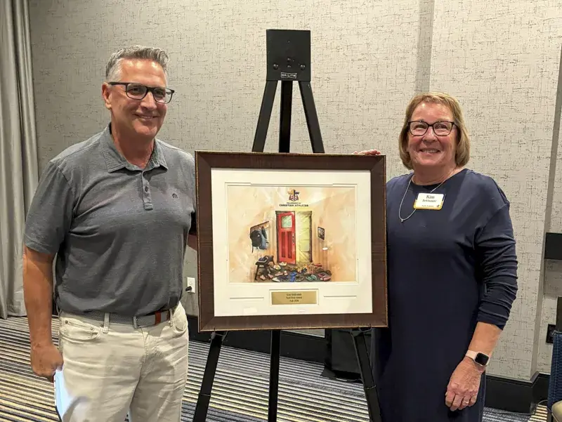 Fellowship Of Christian Athletes Gives 'Red Door Award' To Kim Bekkedahl