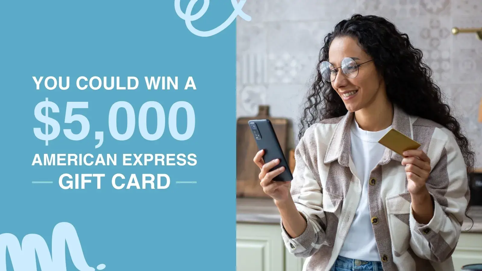 You could win a 5000 dollar American Express gift card