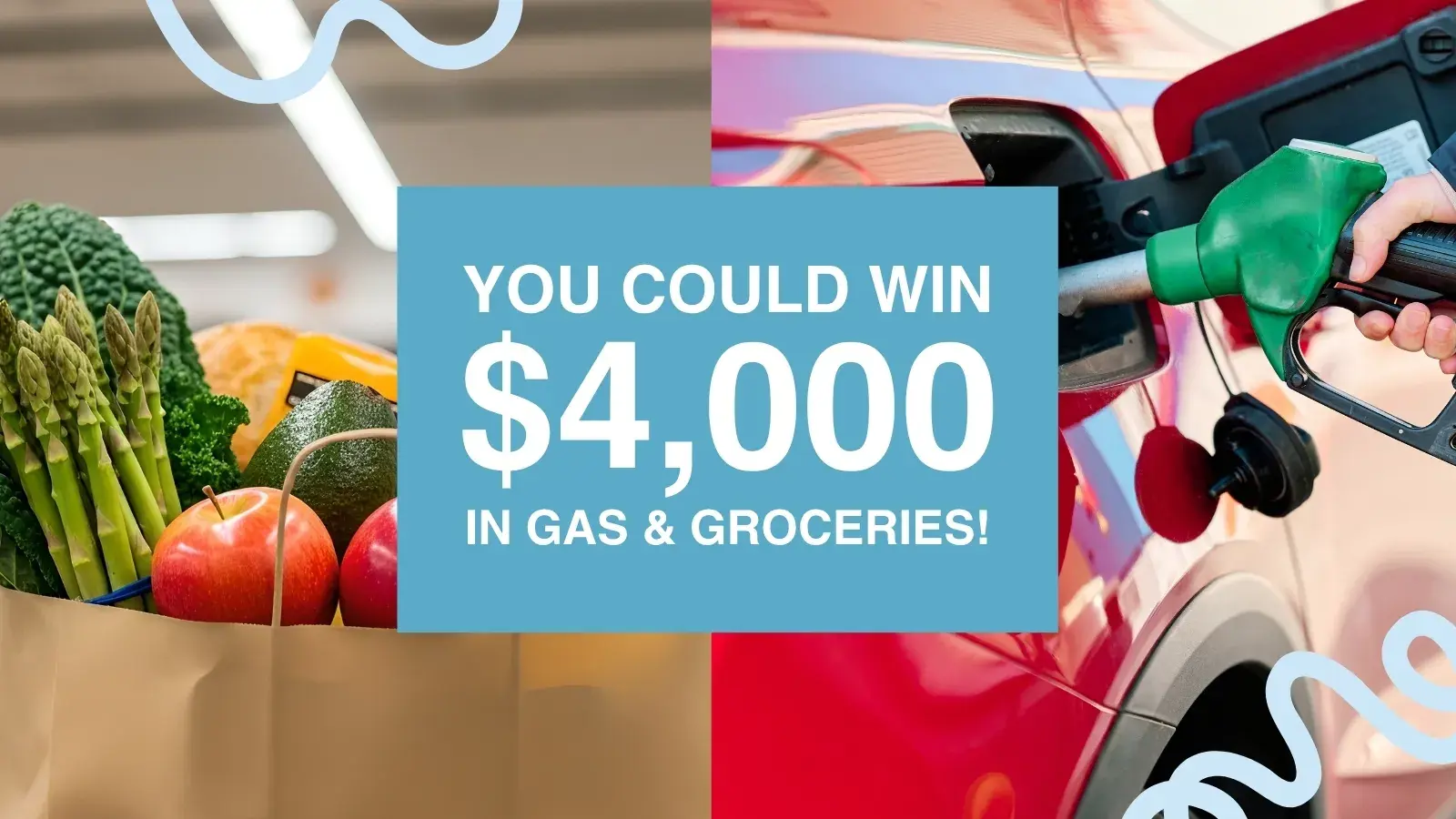You could win 4000 dollars in gas and groceries