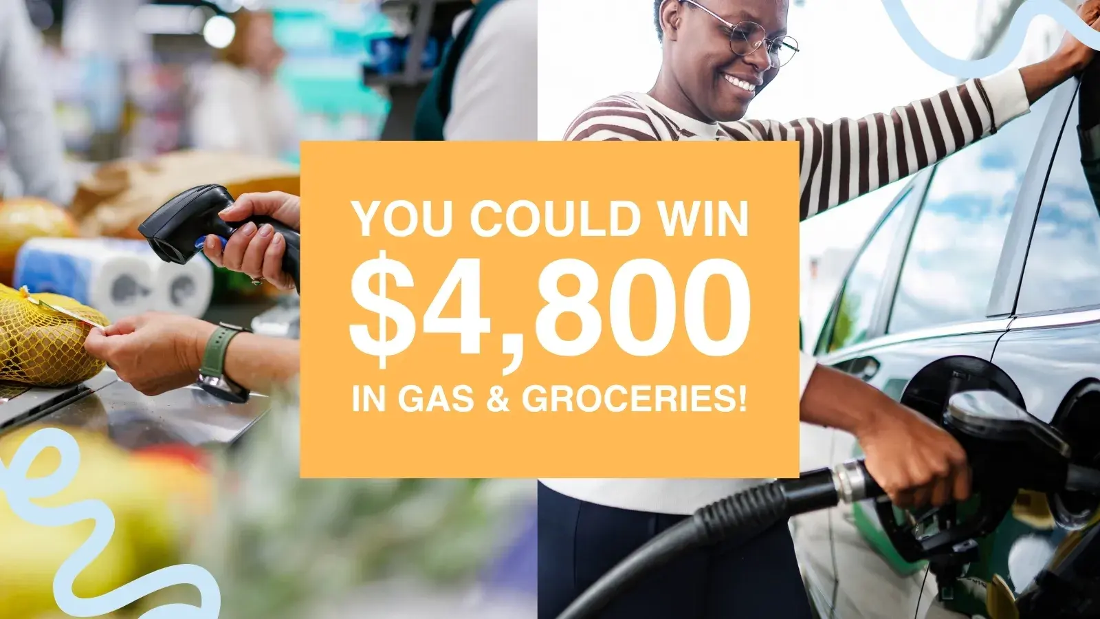 You could win 4800 dollars in gas and groceries