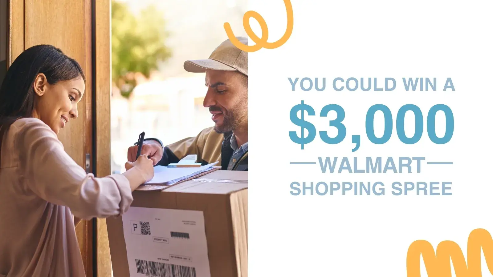 You could win a 3000 dollar Walmart shopping spree