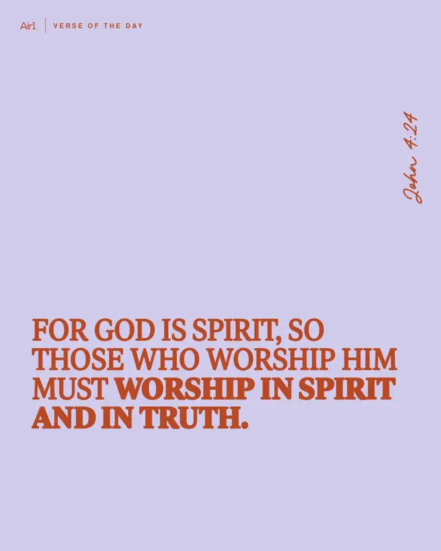 For God is Spirit