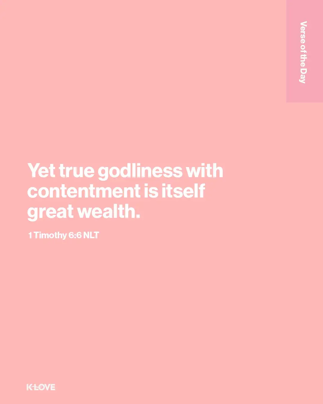 Yet true godliness with contentment is itself great wealth.