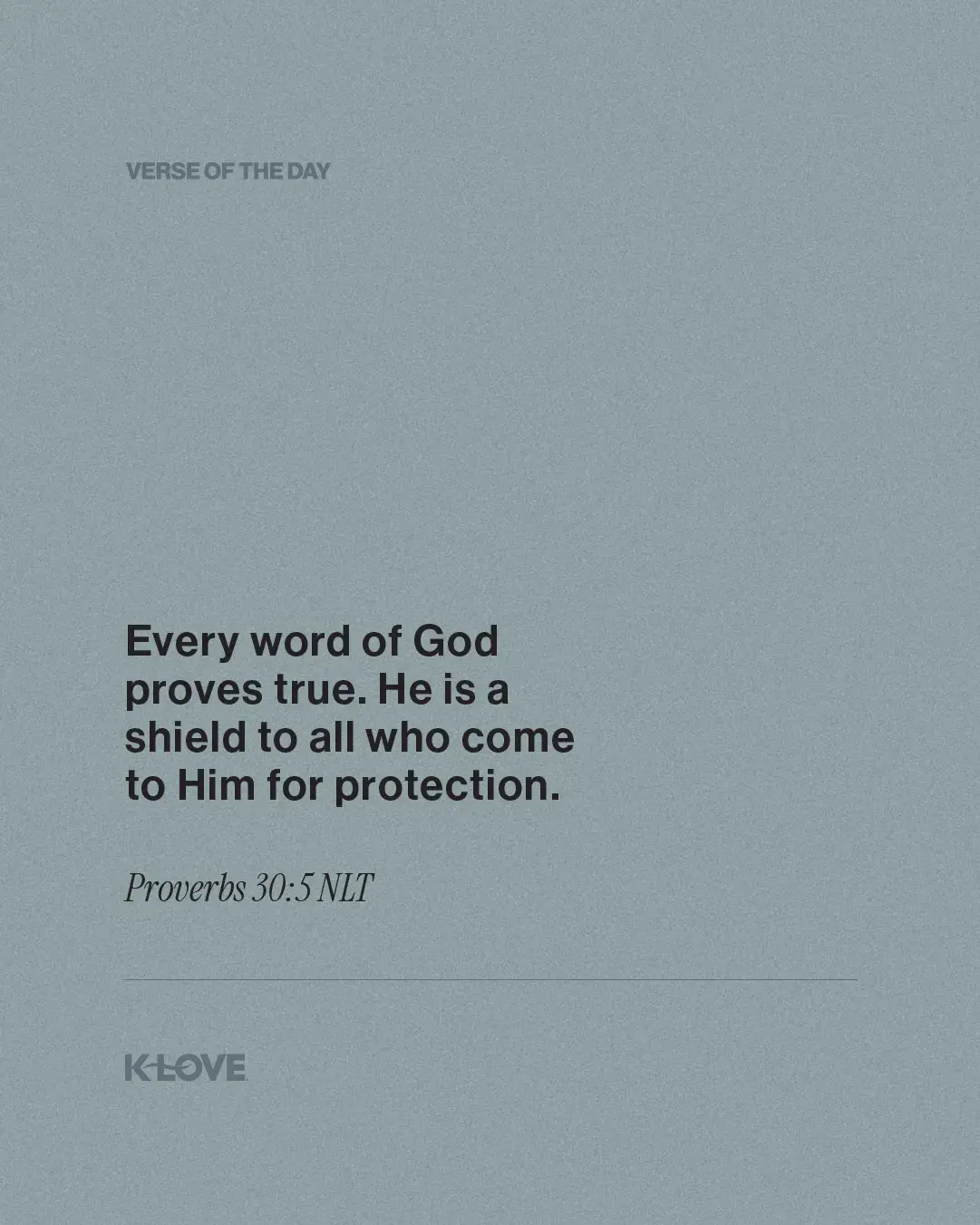 Every word of God proves true. He is a shield to all who come to Him for protection.