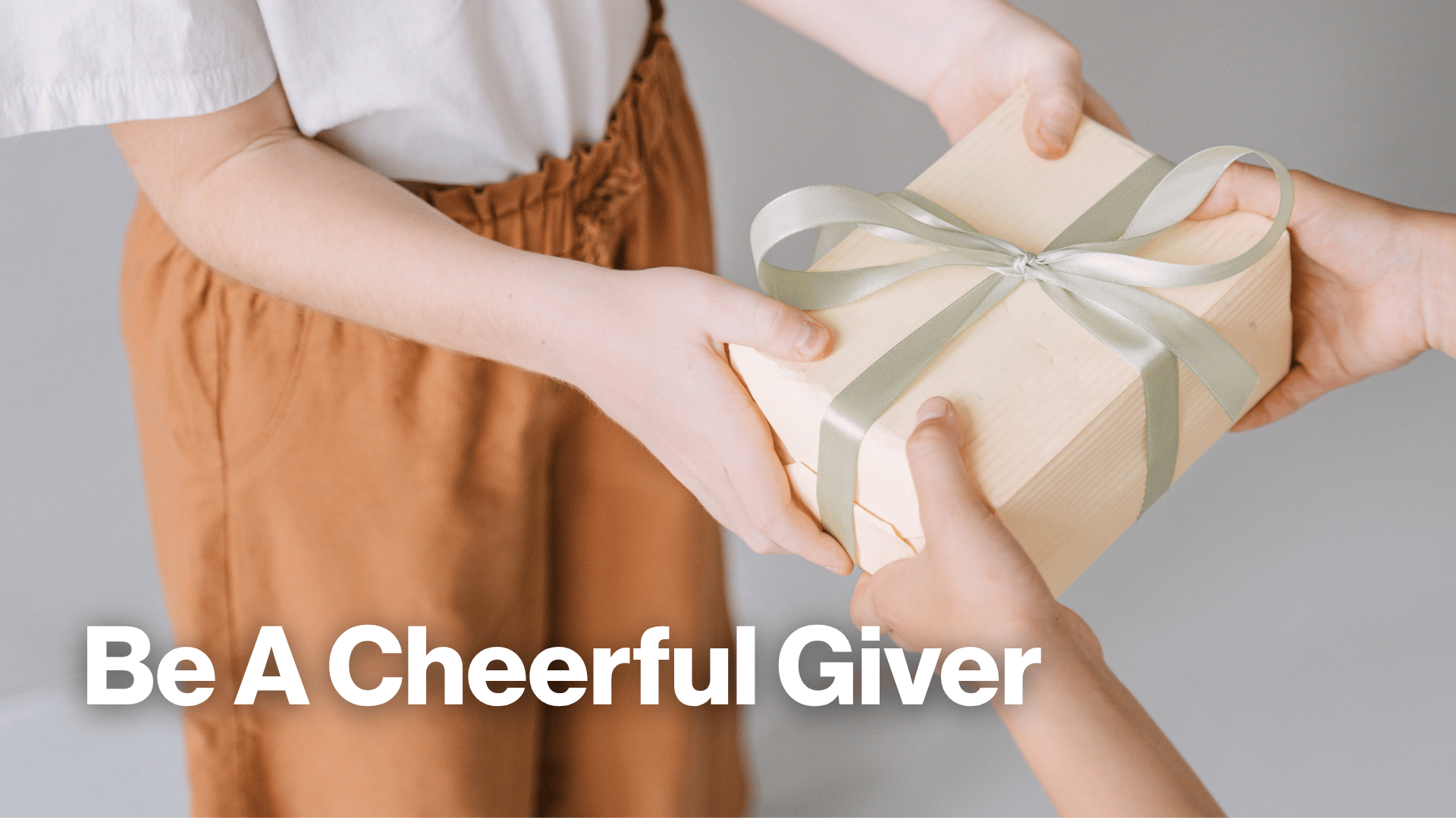 Be a Cheerful Giver Image