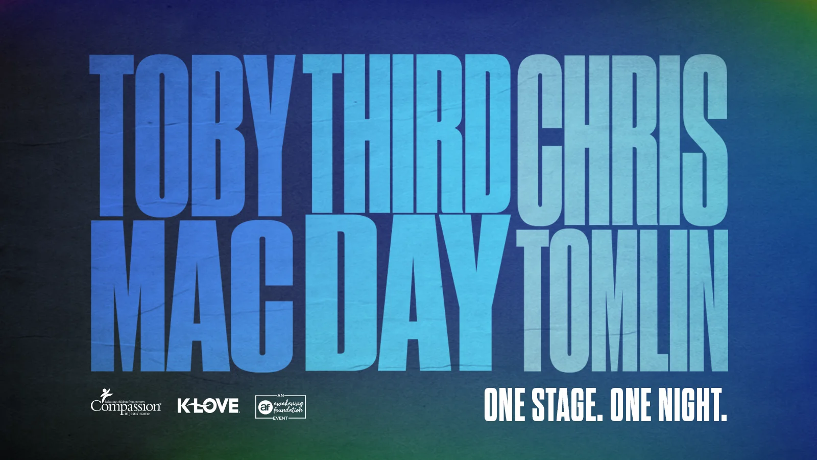 TobyMac Third Day Chris Tomlin Tour One Stage One Night