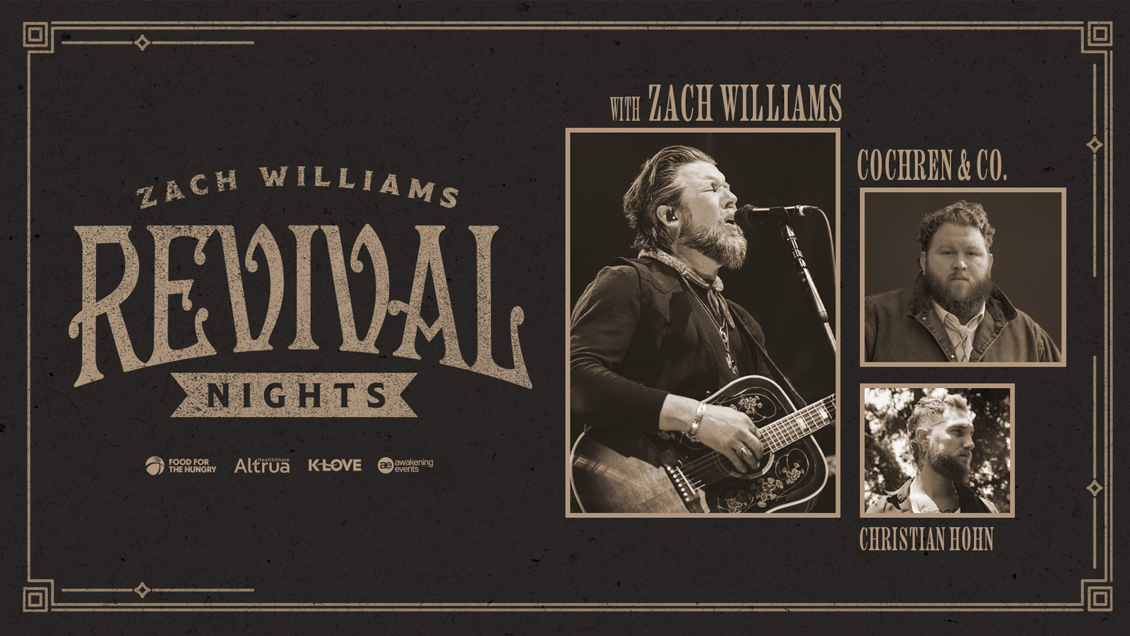 Zach Williams Revival Nights 2026 with Cochren and Co and Christian Hohn
