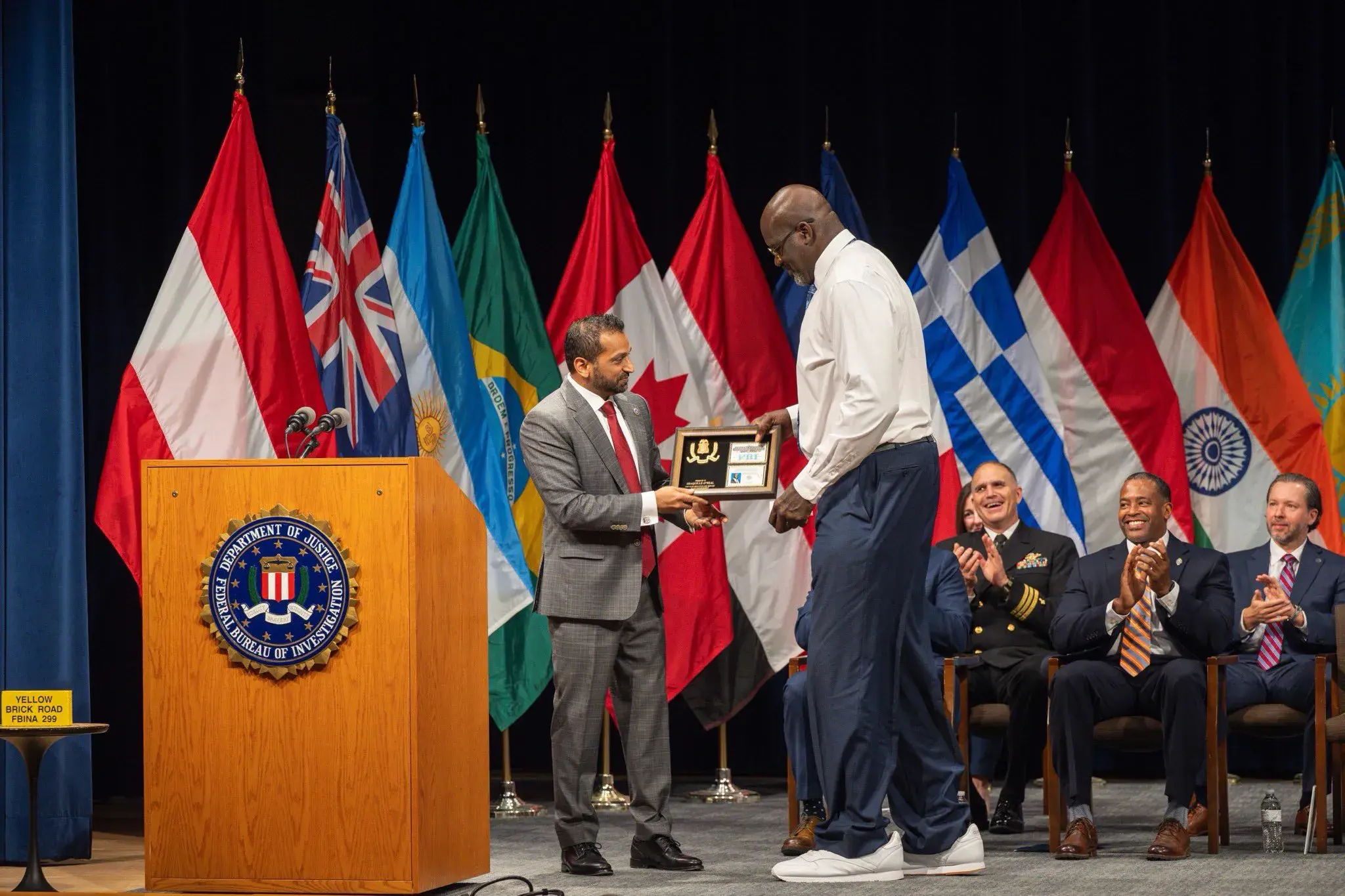 Shaq O'Neal Becomes Honorary FBI Agent, At 7' 1", Maybe The Tallest, Too