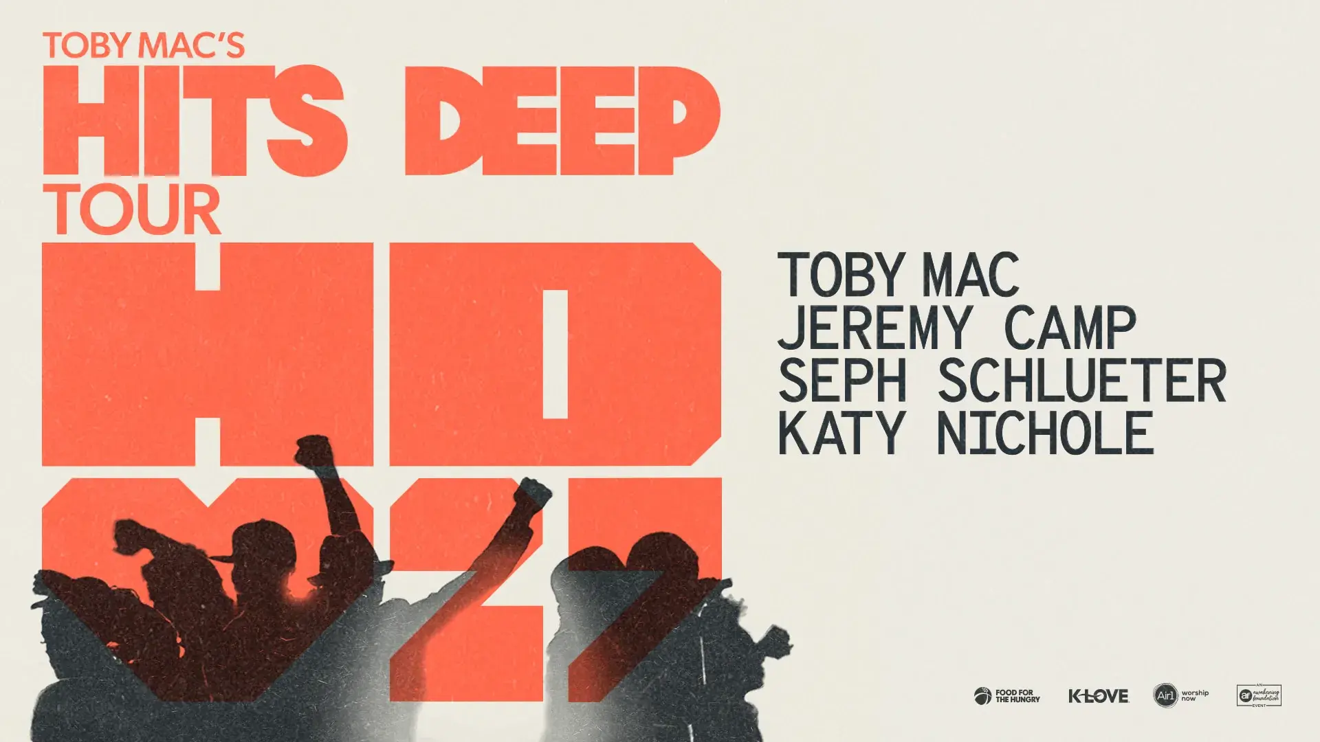 TobyMac's Hits Deep Tour 2027 with Jeremy Camp Seph Schlueter and Katy Nichole